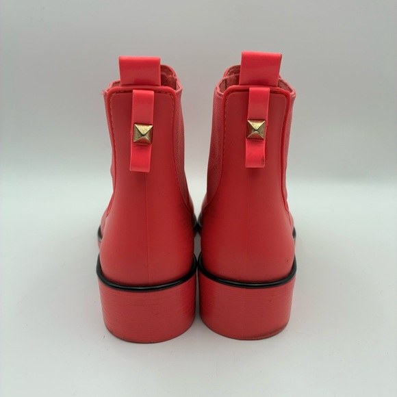 Kate Spade Sedgwick Pink Ankle Rain Boots, Size 7 - Picture 5 of 11